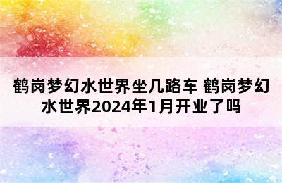 鹤岗梦幻水世界坐几路车 鹤岗梦幻水世界2024年1月开业了吗